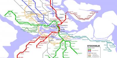 Ruotsi tunnelbana kartta