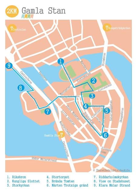 Tukholman gamla stan kartta
