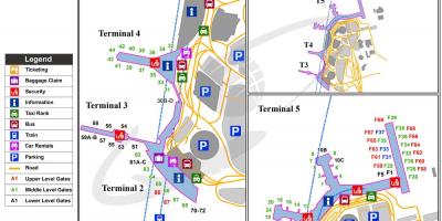 Tukholman arlandan lentokenttä kartta