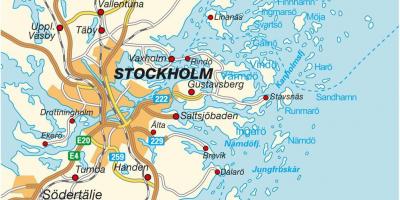 Tukholma Ruotsi kartta kaupungin