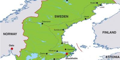Pääkaupunki Ruotsi kartta