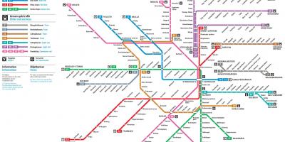 Metro kartta Tukholmassa