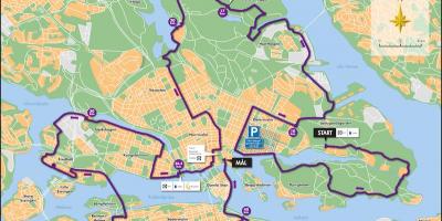 Tukholman polkupyörän kartta